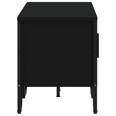 TV-taso musta 122x34x41 cm tekninen puu