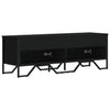 TV-taso musta 122x34x41 cm tekninen puu