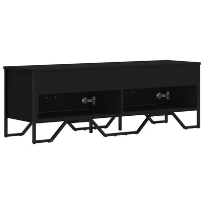 TV-taso musta 122x34x41 cm tekninen puu