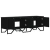 TV-taso musta 122x34x41 cm tekninen puu