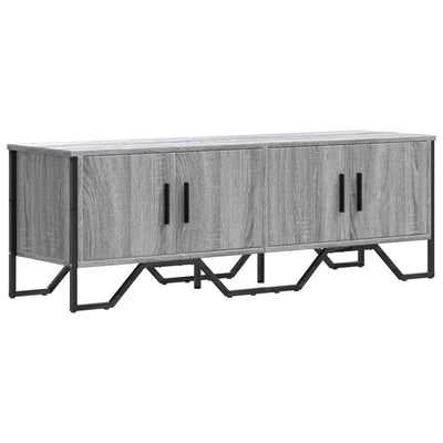 TV-taso harmaa Sonoma 122x34x41 cm tekninen puu