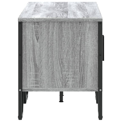 TV-taso harmaa Sonoma 122x34x41 cm tekninen puu