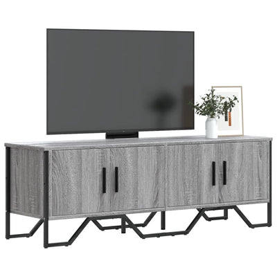 TV-taso harmaa Sonoma 122x34x41 cm tekninen puu