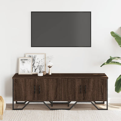 TV-taso ruskea tammi 122x34x41 cm tekninen puu