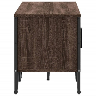 TV-taso ruskea tammi 122x34x41 cm tekninen puu
