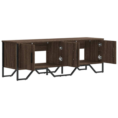TV-taso ruskea tammi 122x34x41 cm tekninen puu