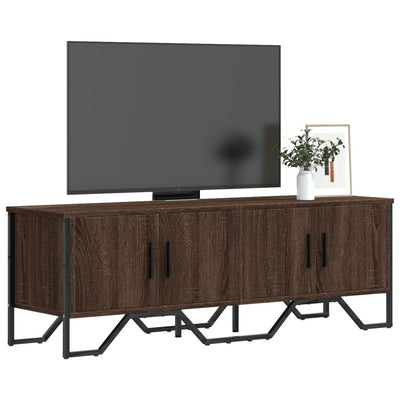 TV-taso ruskea tammi 122x34x41 cm tekninen puu