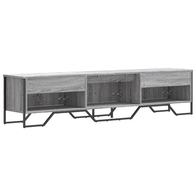 TV-taso harmaa Sonoma 180x34x41 cm tekninen puu