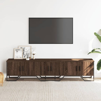 TV-taso ruskea tammi 180x34x41 cm tekninen puu