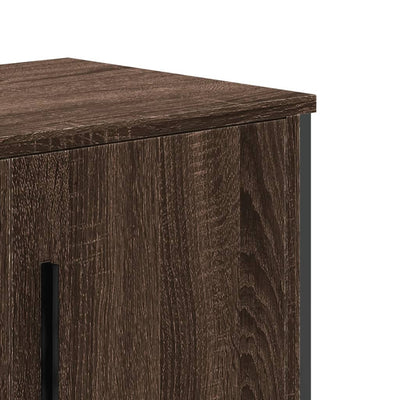 TV-taso ruskea tammi 180x34x41 cm tekninen puu