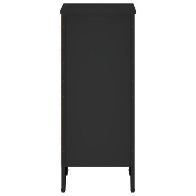 Kirjahylly musta 50x31x74,5 cm tekninen puu