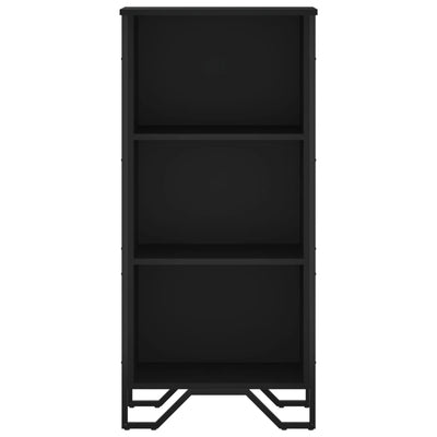 Kirjahylly musta 50x31x106 cm tekninen puu