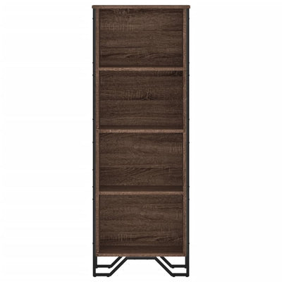 Kirjahylly ruskea tammi 50x31x137,5 cm tekninen puu