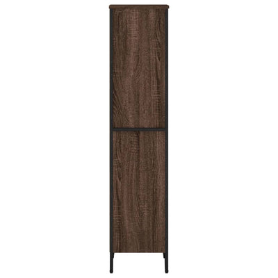 Kirjahylly ruskea tammi 50x31x137,5 cm tekninen puu