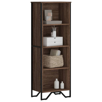 Kirjahylly ruskea tammi 50x31x137,5 cm tekninen puu
