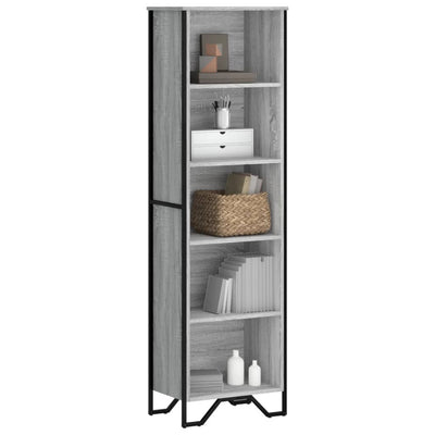 Kirjahylly harmaa Sonoma 50x31x169 cm tekninen puu