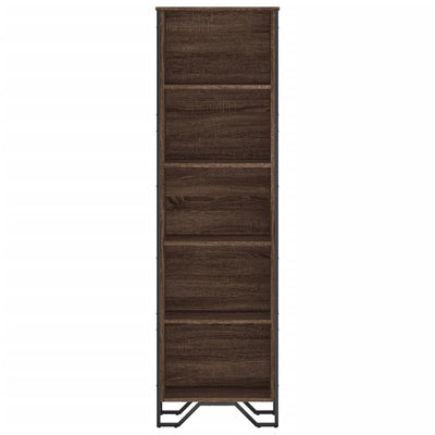 Kirjahylly ruskea tammi 50x31x169 cm tekninen puu
