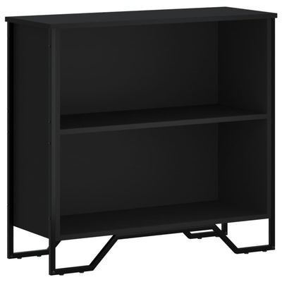 Kirjahylly musta 80x31x74,5 cm tekninen puu
