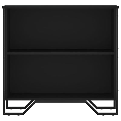 Kirjahylly musta 80x31x74,5 cm tekninen puu