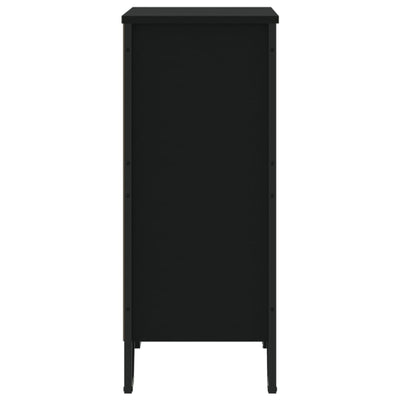 Kirjahylly musta 80x31x74,5 cm tekninen puu