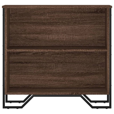 Kirjahylly ruskea tammi 80x31x74,5 cm tekninen puu