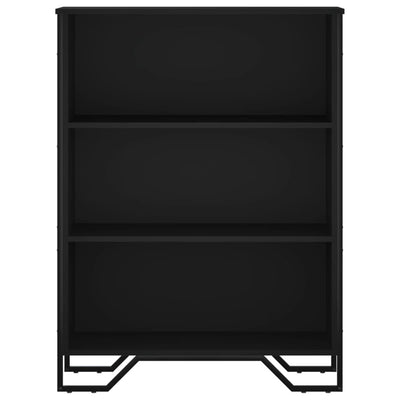 Kirjahylly musta 80x31x106 cm tekninen puu