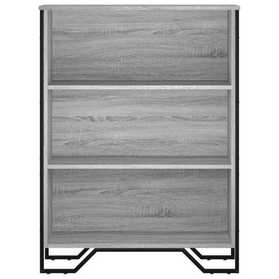 Kirjahylly harmaa Sonoma 80x31x106 cm tekninen puu
