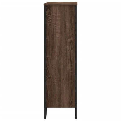 Kirjahylly ruskea tammi 80x31x106 cm tekninen puu
