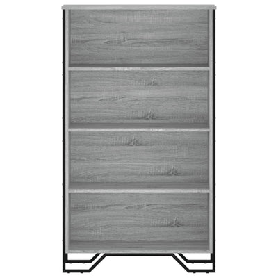 Kirjahylly harmaa Sonoma 80x31x137,5 cm tekninen puu