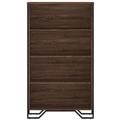 Kirjahylly ruskea tammi 80x31x137,5 cm tekninen puu