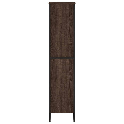 Kirjahylly ruskea tammi 80x31x137,5 cm tekninen puu