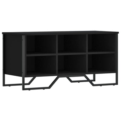 Kenkäkaappi musta 90x38x45,5 cm tekninen puu