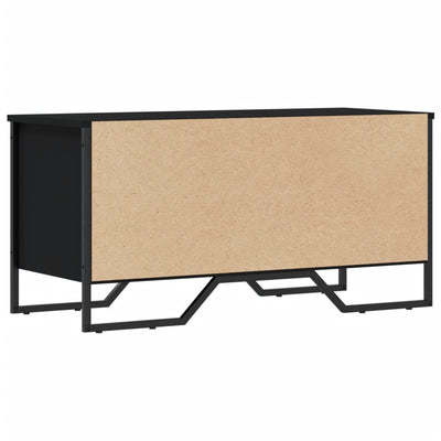 Kenkäkaappi musta 90x38x45,5 cm tekninen puu