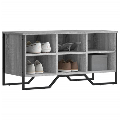 Kenkäkaappi harmaa Sonoma 90x38x45,5 cm tekninen puu