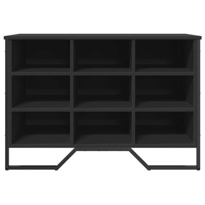 Kenkäkaappi musta 90x38x61,5 cm tekninen puu