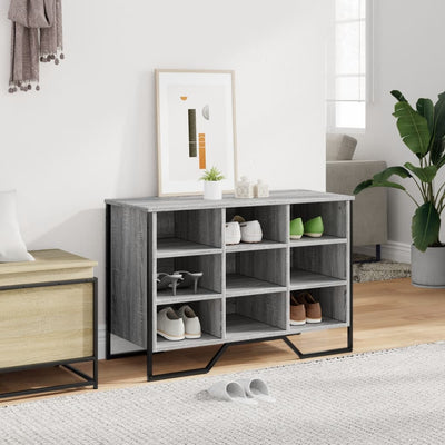 Kenkäkaappi harmaa Sonoma 90x38x61,5 cm tekninen puu