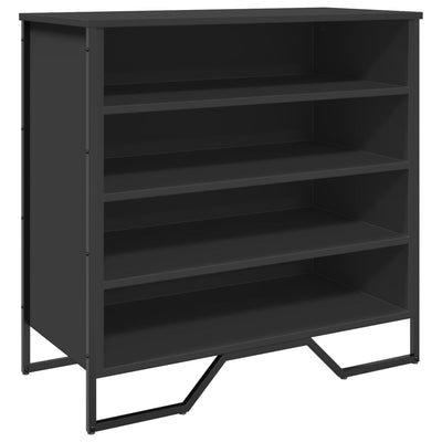 Kenkäkaappi musta 80x38x78 cm tekninen puu