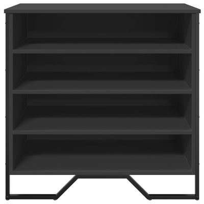Kenkäkaappi musta 80x38x78 cm tekninen puu