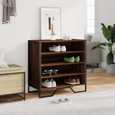 Kenkäkaappi ruskea tammi 80x38x78 cm tekninen puu