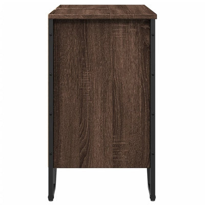Kylpyhuoneen pesuallaskaappi ruskea 60x35x60 cm tekninen puu