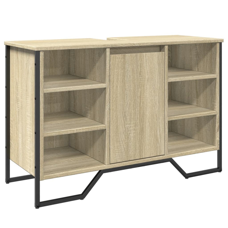 Kylpyhuoneen pesuallaskaappi sonoma Albu 91x35x60cm (puinen)