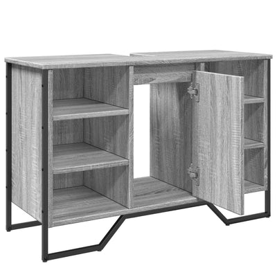 Pesuallaskaappi harmaa Sonoma 91x35x60 cm tekninen puu