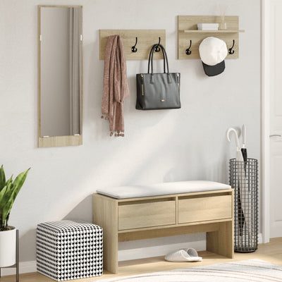 Sonoma-tammi eteisen kalustesarja Pinea 4-osainen (puinen)