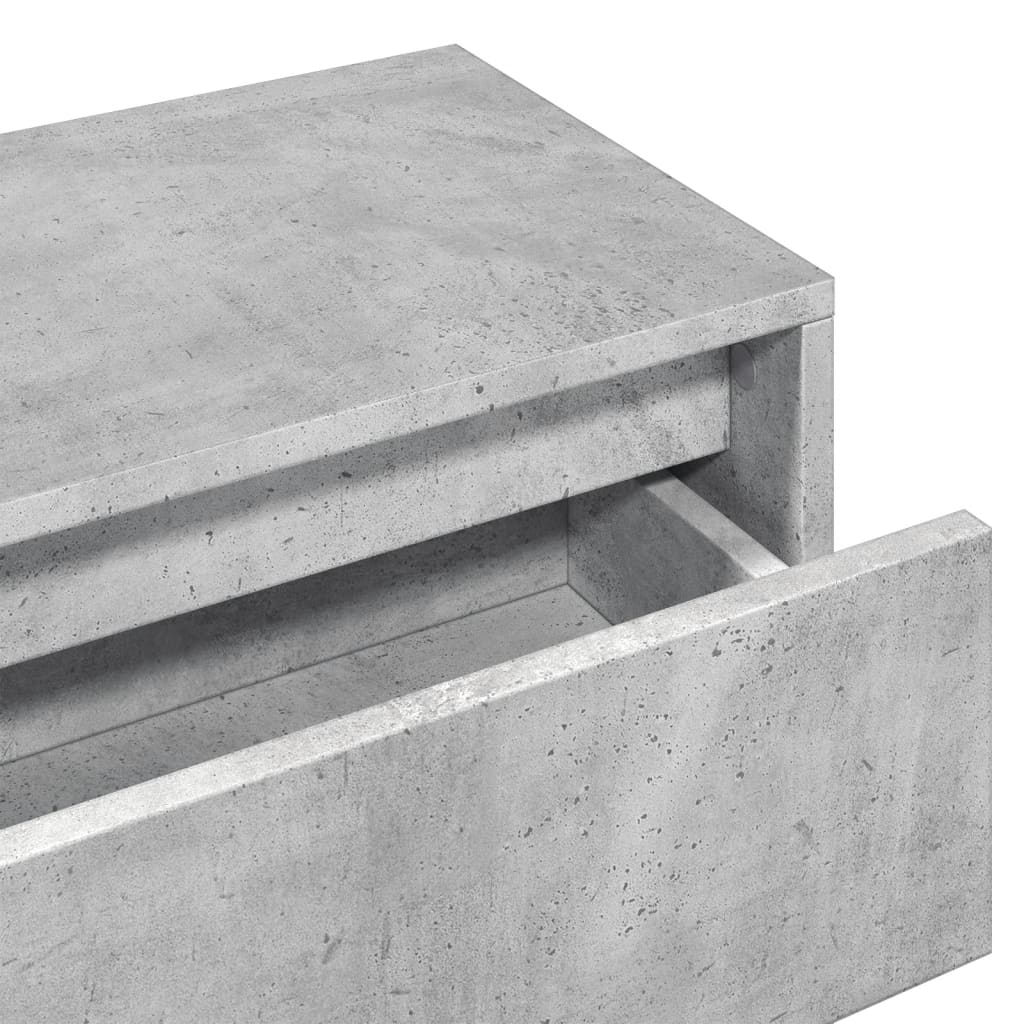Betoninharmaa eteisen kalustesarja Pinea 4-osainen (puinen)