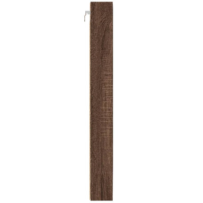 Vitriinikaappi ruskea tammi 100x8,5x75 cm tekninen puu