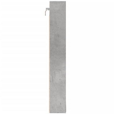Vitriinikaappi betoninharmaa 100x8,5x58 cm tekninen puu