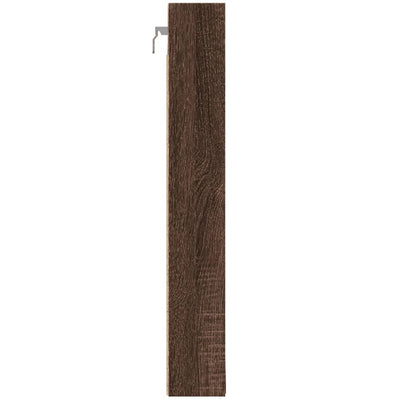 Vitriinikaappi ruskea tammi 100x8,5x58 cm tekninen puu