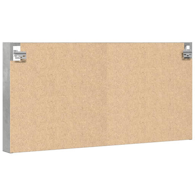 Vitriinikaappi betoninharmaa 100x8,5x50 cm tekninen puu