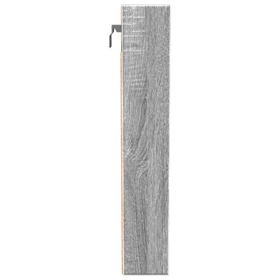 Vitriinikaappi harmaa Sonoma 100x8,5x50 cm tekninen puu