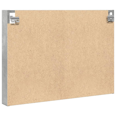 Vitriinikaappi betoninharmaa 80x8,5x58 cm tekninen puu